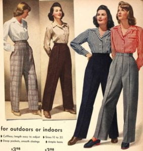 1940s Female Tailored Pants