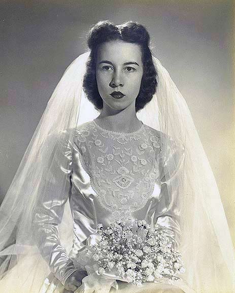 1940s wedding dress