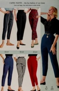 1950s Female Cigarette Pants