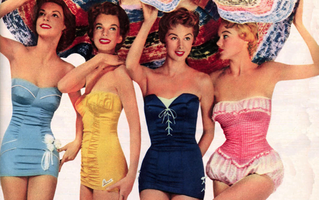 1950s swimsuits