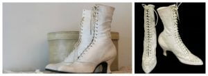 Queen Victoria White Wedding Boots