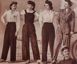 Vintage Ladies Fashion Trousers