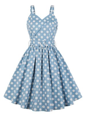 polka dot dress 50s