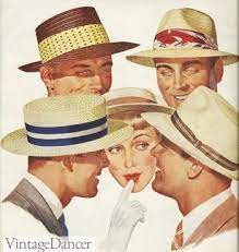 1950s Men's Straw Hats