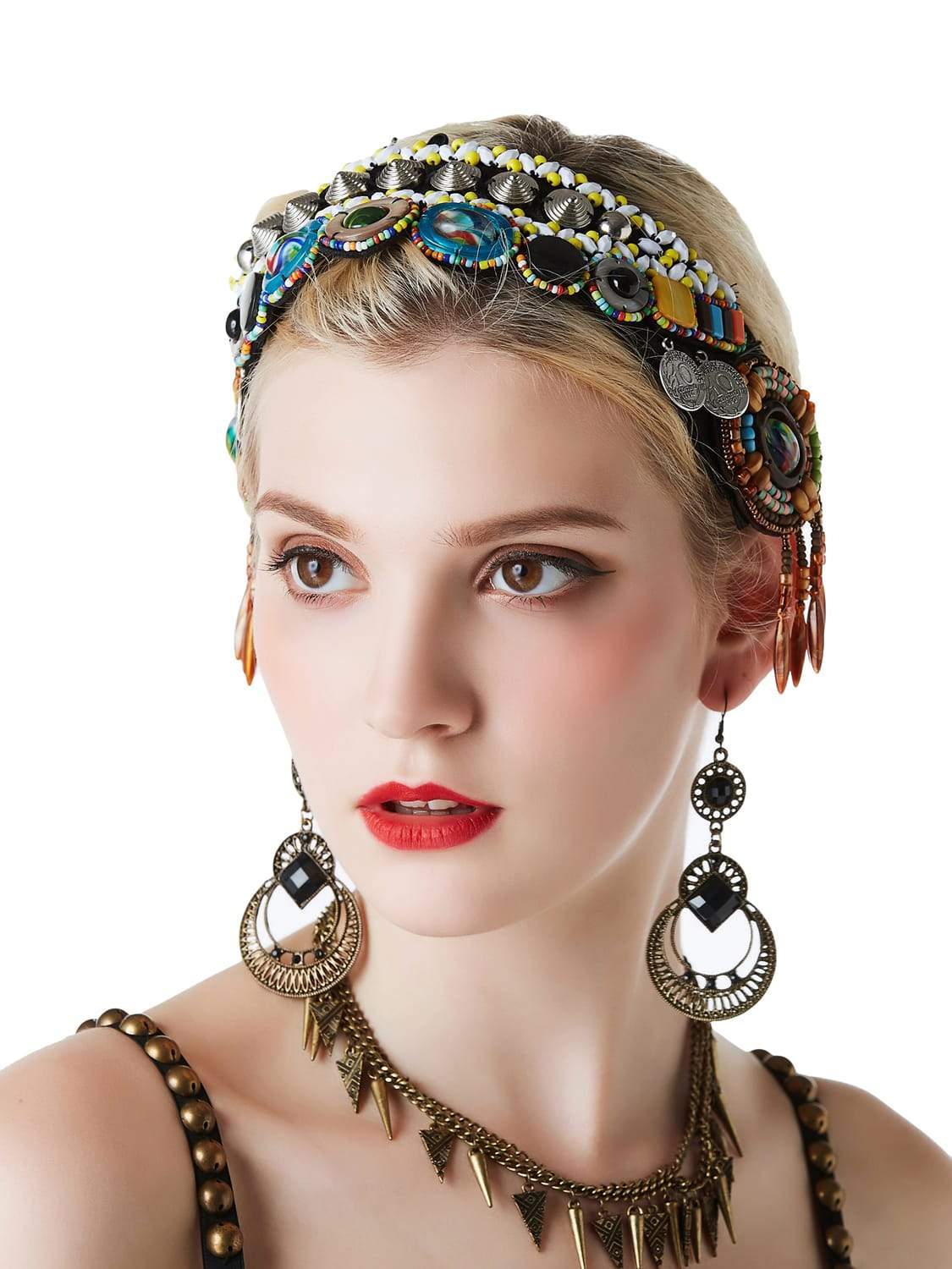 1920s Retro Tribal Style Exotic Luxurious Headdress - Vintage-Retro
