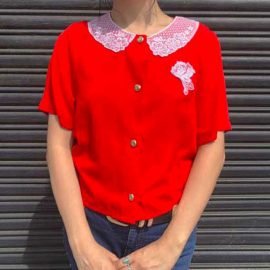 1980s Lace Collar Shirts