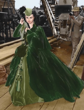 Scarletts Green Curtain Dress