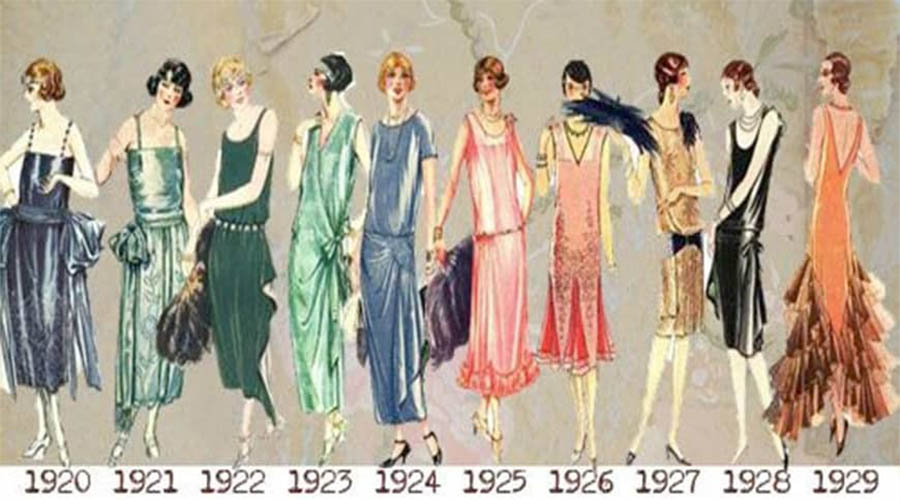 1920s drop waist dresses